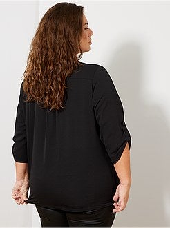 Blusa fluida com decote em V - Kiabi