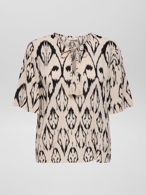 Blusa fluida com estampado 'JDY' - Kiabi
