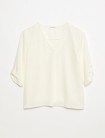 Blusa fluida com mangas 3/4 'JDY'