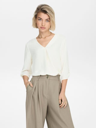 Blusa fluida com mangas 3/4 'JDY'