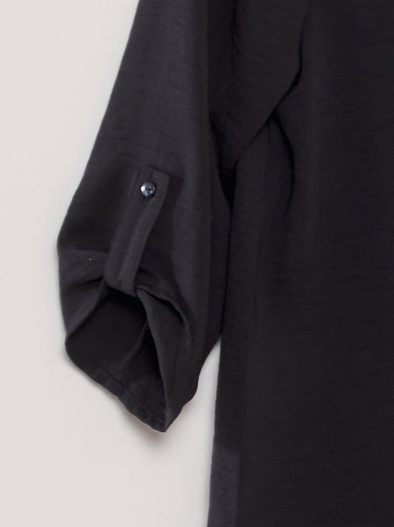 Blusa fluida com mangas 3/4 'JDY' Preto - Kiabi