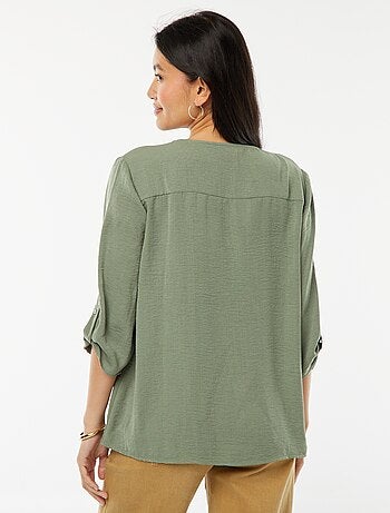 Blusa fluida com mangas 3/4 'JDY'