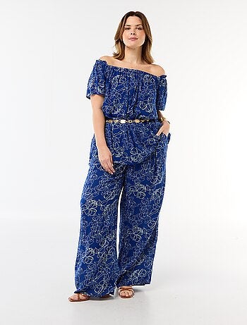 Blusa fluida crepe com mangas curtas