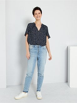 Blusa fluida de conceção ecológica - Kiabi