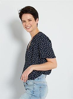 Blusa fluida de conceção ecológica - Kiabi