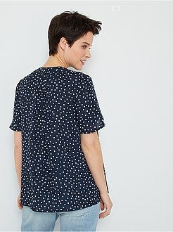 Blusa fluida de conceção ecológica - Kiabi