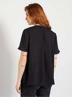 Blusa fluida de conceção ecológica - Kiabi