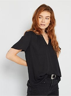 Blusa fluida de conceção ecológica - Kiabi