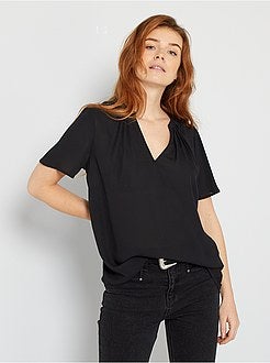 Blusa fluida de conceção ecológica - Kiabi
