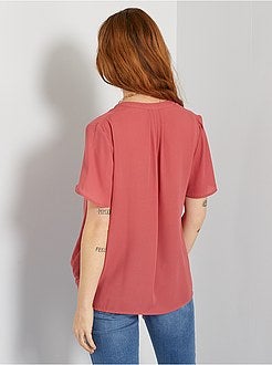 Blusa fluida de conceção ecológica - Kiabi