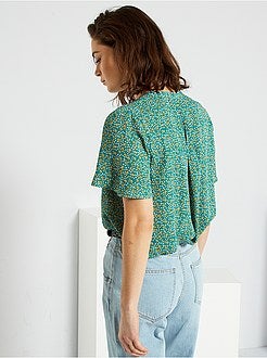 Blusa fluida de conceção ecológica - Kiabi