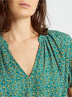 Blusa fluida de conceção ecológica - Kiabi