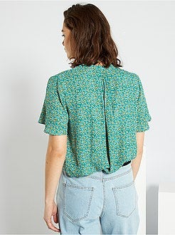 Blusa fluida de conceção ecológica - Kiabi