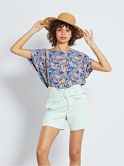 Blusa fluida estampada - Kiabi