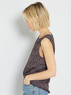 Blusa fluida estampada - Kiabi