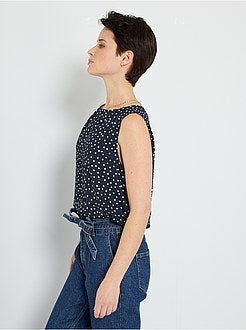 Blusa fluida estampada - Kiabi