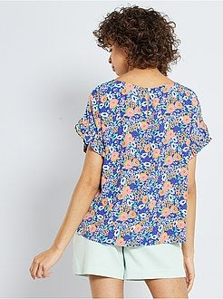 Blusa fluida estampada - Kiabi