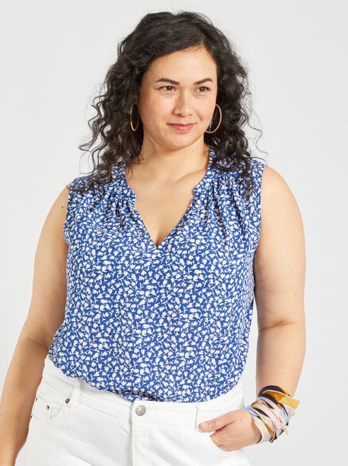 Blusa fluida estampada - Kiabi