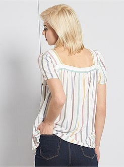 Blusa fluida estampada - Kiabi