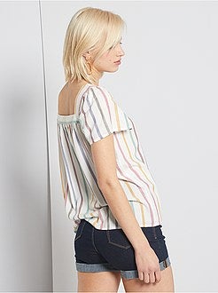 Blusa fluida estampada - Kiabi