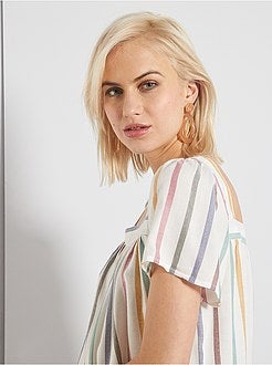 Blusa fluida estampada - Kiabi