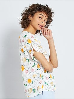 Blusa fluida estampada - Kiabi