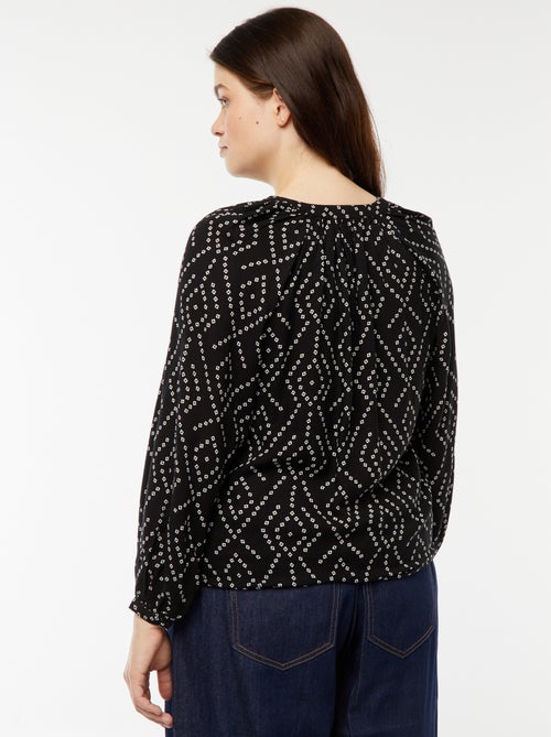 Blusa fluida estampada - Kiabi