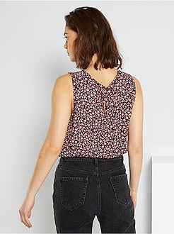Blusa fluida estampada - Kiabi