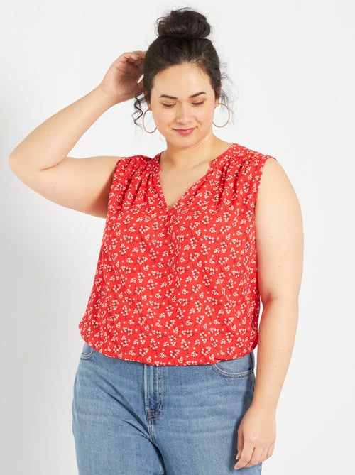 Blusa fluida estampada - Kiabi