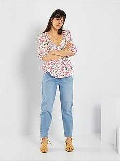 Blusa fluida florida - Kiabi
