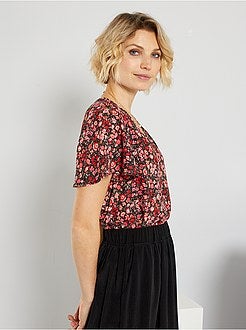 Blusa fluida florida - Kiabi