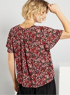 Blusa fluida florida - Kiabi