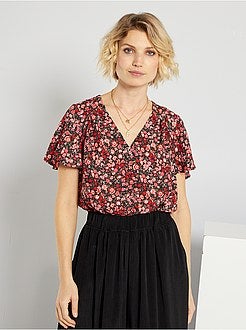 Blusa fluida florida - Kiabi