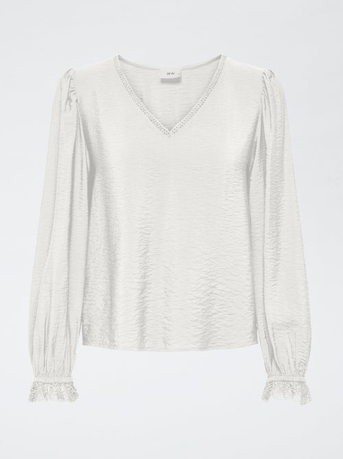 Blusa fluida lisa 'JDY' - Kiabi