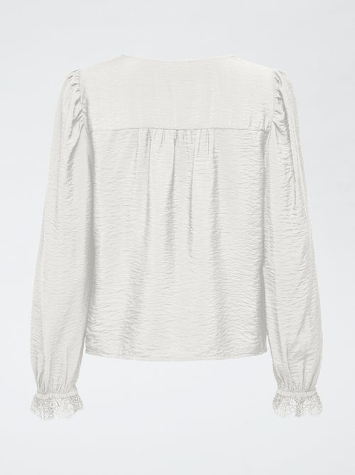 Blusa fluida lisa 'JDY' - Kiabi