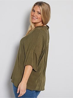 Blusa fluida 'Only Carmakoma' - Kiabi