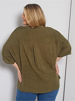 Blusa fluida 'Only Carmakoma' - Kiabi