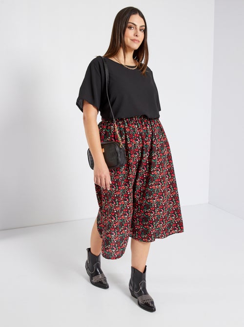 Blusa fluida 'Only Carmakoma' - Kiabi