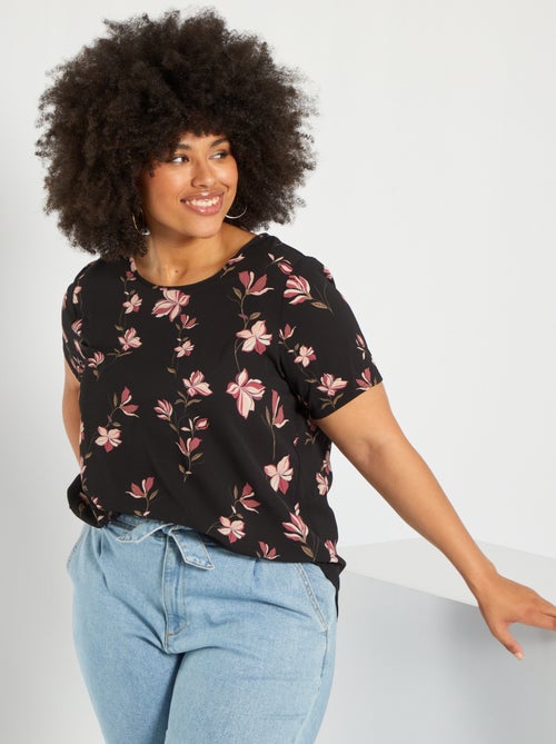 Blusa fluida 'Only Carmakoma' - Kiabi