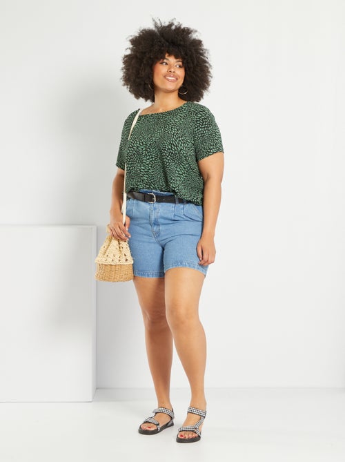 Blusa fluida 'Only Carmakoma' - Kiabi
