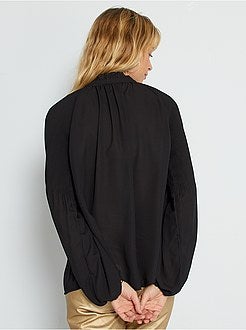 Blusa fluida plissada - Kiabi