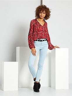 Blusa fluida plissada - Kiabi