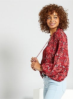 Blusa fluida plissada - Kiabi