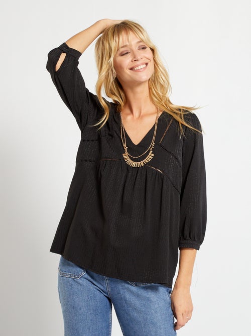 Blusa fluida - Kiabi