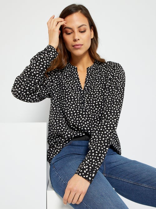 Blusa fluida - Kiabi