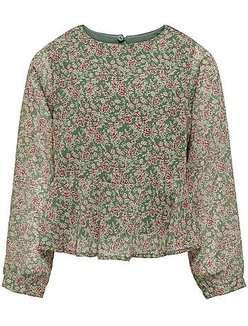 Blusa Fluida Verde/Vermelha para Menina Kids ONLY Kogdora