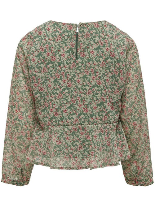 Blusa Fluida Verde/Vermelha para Menina Kids ONLY Kogdora - Kiabi Blusa Fluida Verde/Vermelha para Menina Kids ONLY Kogdora - Kiabi