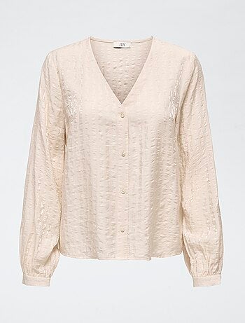 Blusa 'JDY' com gola em V