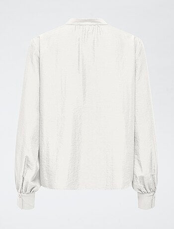 Blusa 'JDY' gola V lisa