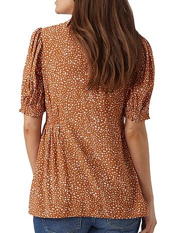Blusa Laranja de Maternidade Mamalicious Hella Lia